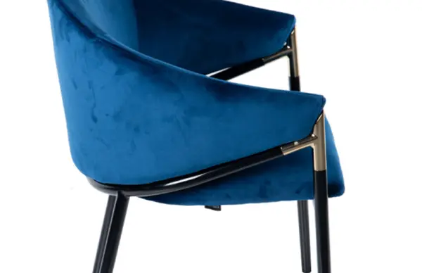 Silla Velvet Atlanta azul