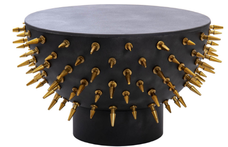 Mesa centro Regina Hierro dorado