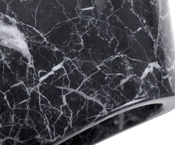 Mesa centro Karlskrona negro mármol artificial
