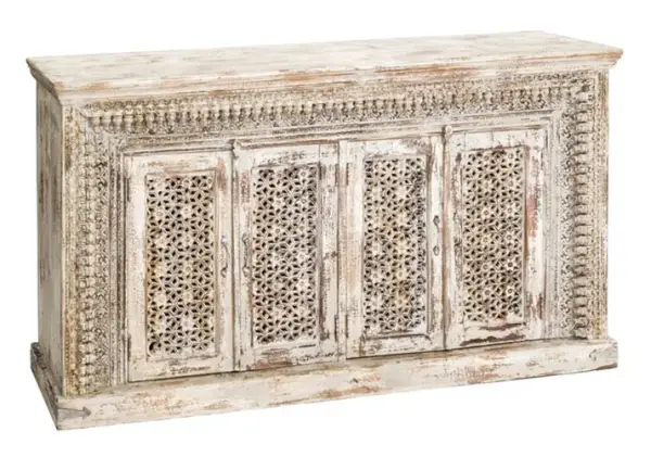 aparador vintage blanco rozado