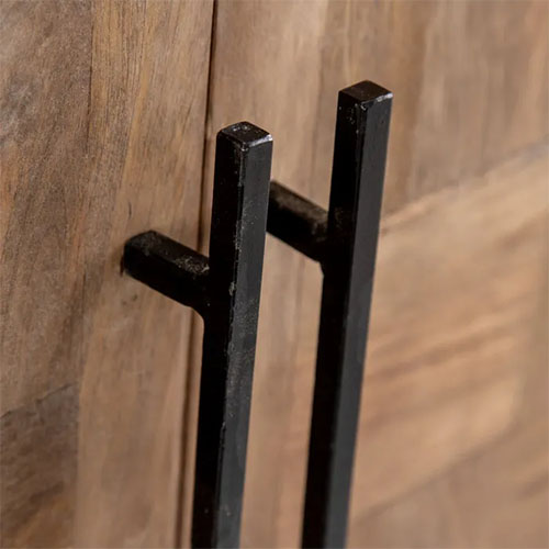 mueble TV de madera natural