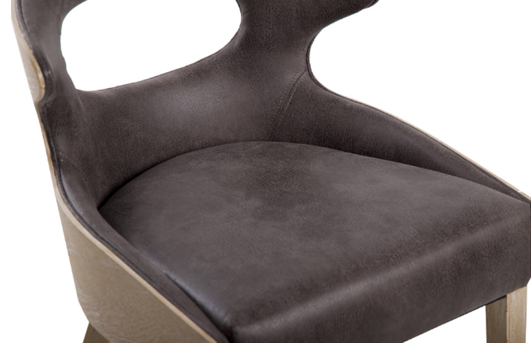 Silla Vesturland madera olmo gris