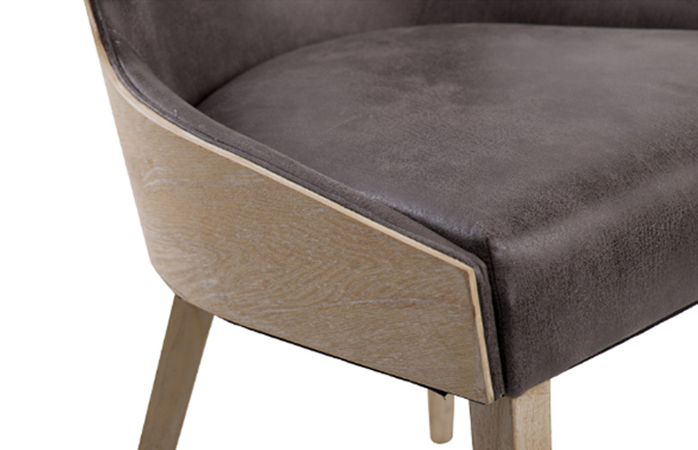 Silla Vesturland madera olmo gris