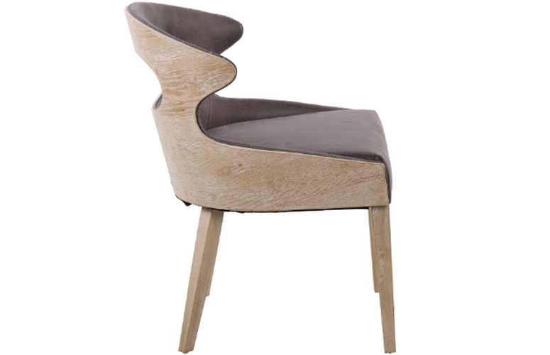 Silla Vesturland madera olmo gris