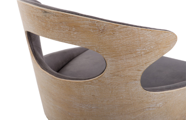 Silla Vesturland madera olmo gris