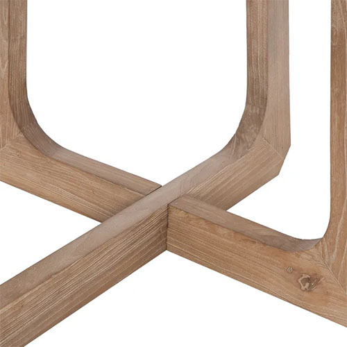 Mesa comedor de madera de olmo natural