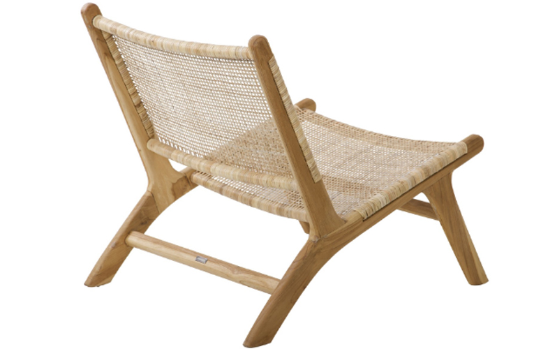 Silla Depok madera natural 78x64 cms