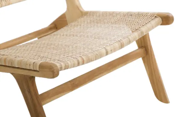 Silla Depok madera natural 78x64 cms