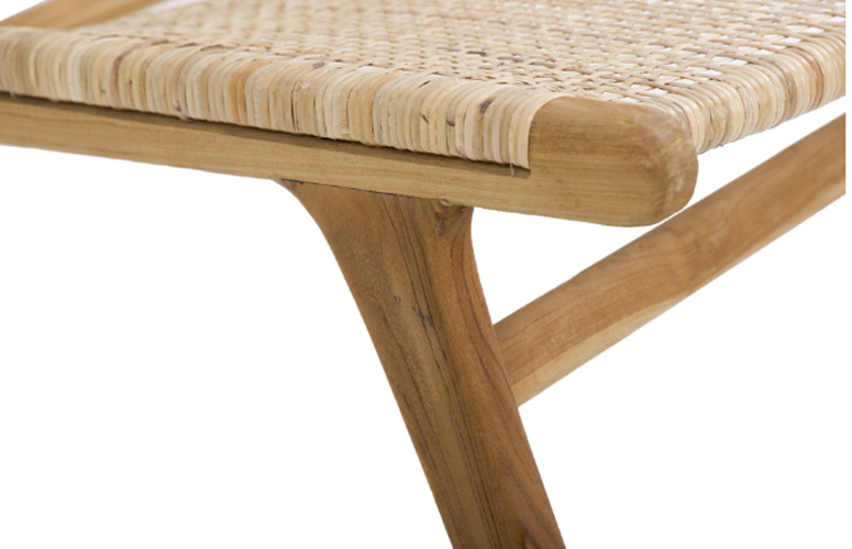 Silla Depok madera natural 78x64 cms