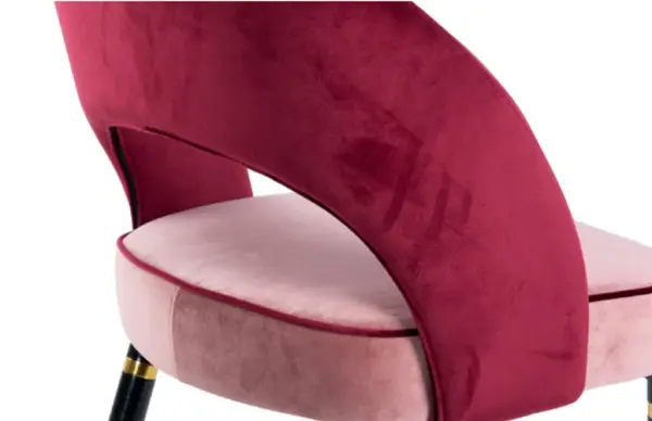 Silla Velvet Houston rosa