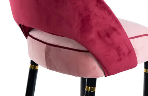 Taburete Velvet Norfolk rosa