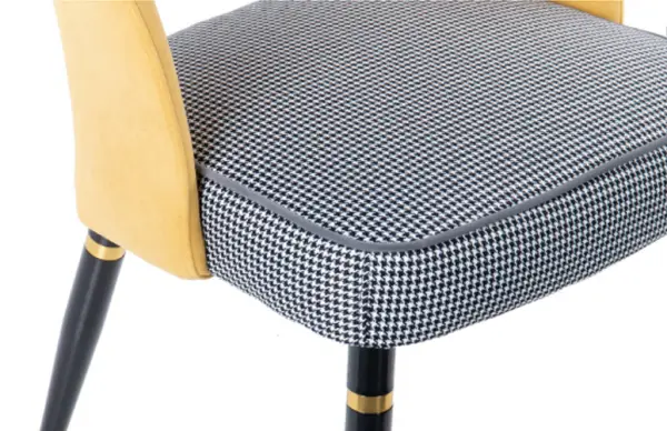 Silla Velvet Parkston terciopelo amarillo