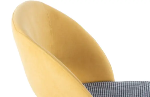 Silla Velvet Parkston terciopelo amarillo