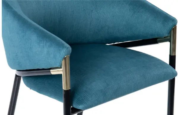 Silla Velvet Atlanta terciopelo azul