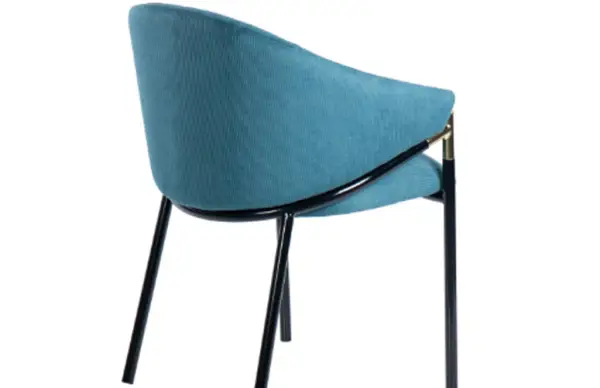 Silla Velvet Atlanta terciopelo azul