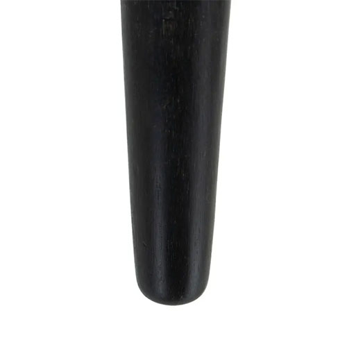 Mesa auxiliar blanca y negra de madera