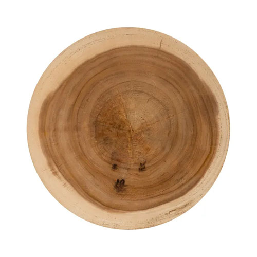 Mesa auxiliar madera suar forma copa invertida