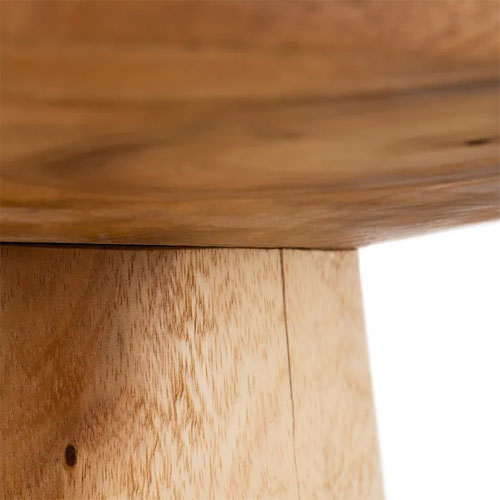 Mesa auxiliar madera de suar natural