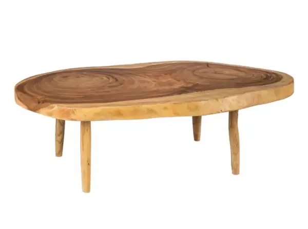 Mesa de centro madera de suar natural