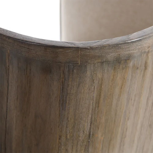 Sillón madera mindi natural y crema