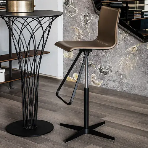 Taburete regulable tapizado Toto X Cattelan italia