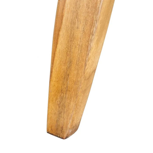Sillón madera teka y piel de vaca