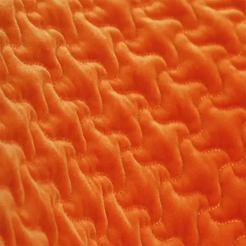 Sillón terciopelo naranja