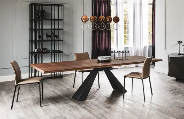 Mesa de comedor extensible Eliot Wood Drive
