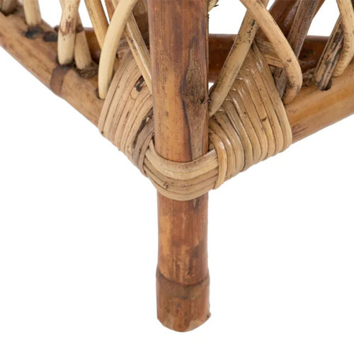 Sillón ratán natural con cojín