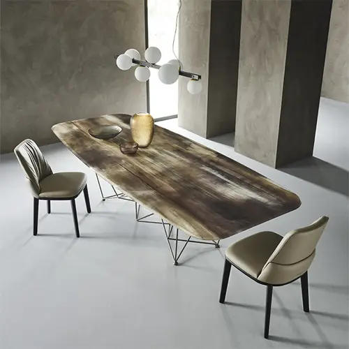 Mesa de comedor rectangular Gordon Crystalart Cattelan Italia