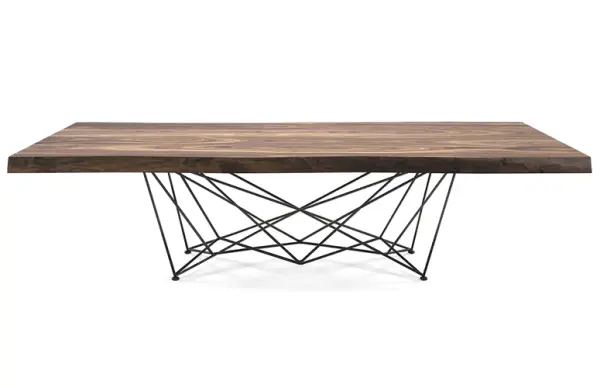Mesa de comedor rectangular Gordon Deep Wood Cattelan Italia