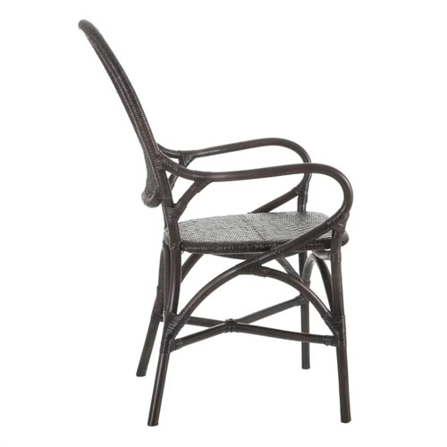 Silla ratán marrón oscuro