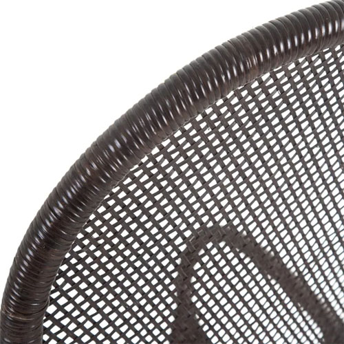 Silla ratán marrón oscuro