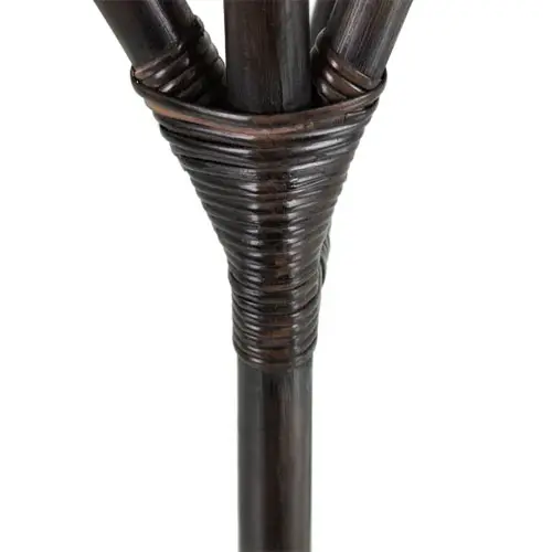 Silla ratán marrón oscuro