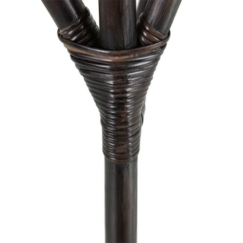 Silla ratán marrón oscuro