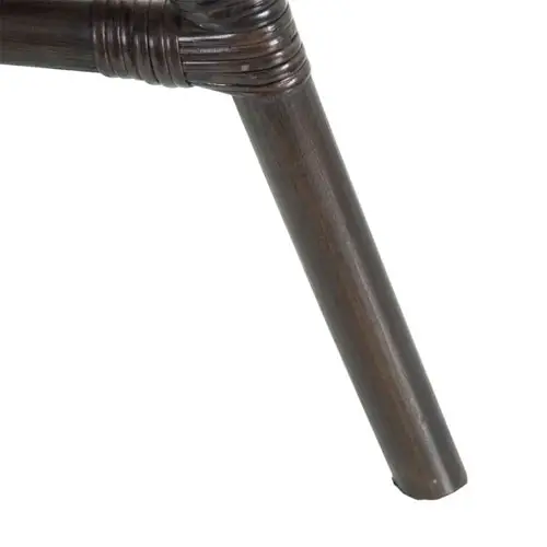 Silla ratán marrón oscuro