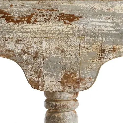 Banco madera blanca decapé