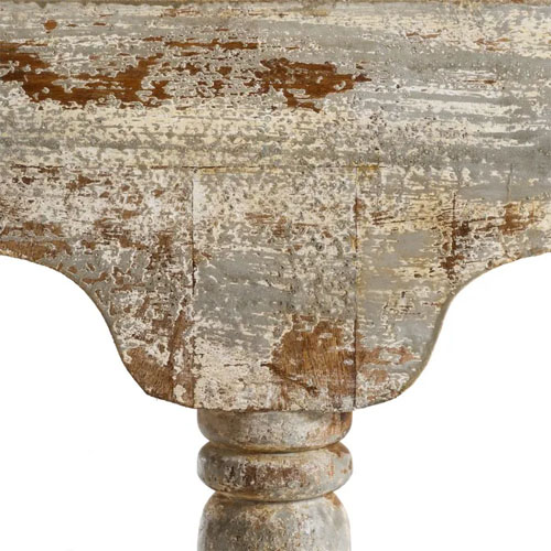 Banco madera blanca decapé