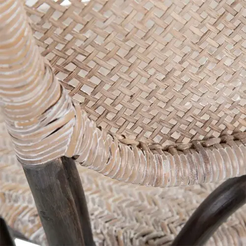 Silla ratán marrón-beige