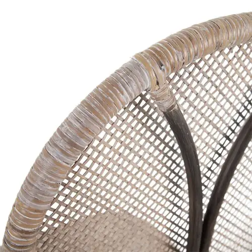 Silla ratán marrón-beige