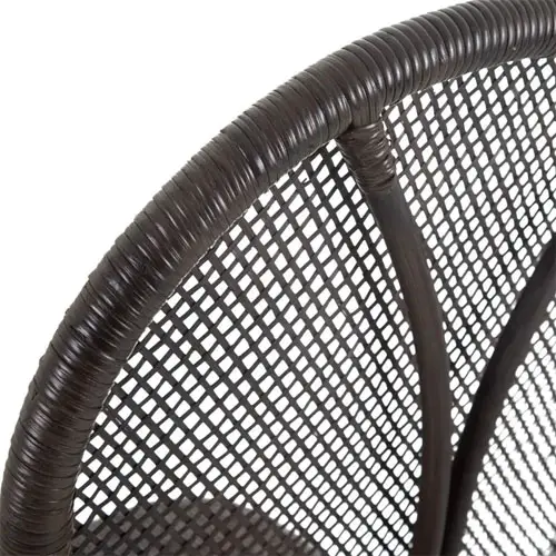 Silla ratán negra