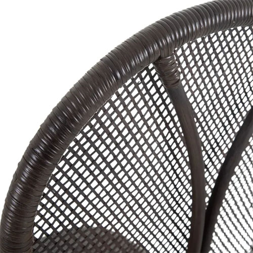 Silla ratán negra