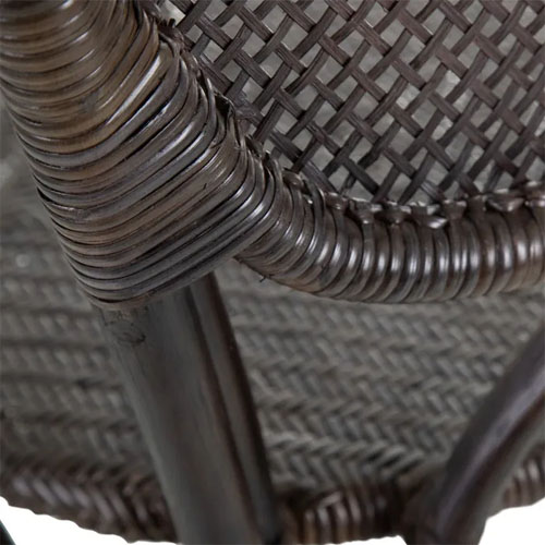 Silla ratán negra