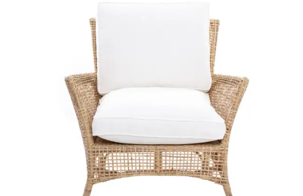 Sillón con cojín Bagan blanco