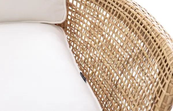 Sillón con cojín Bagan blanco