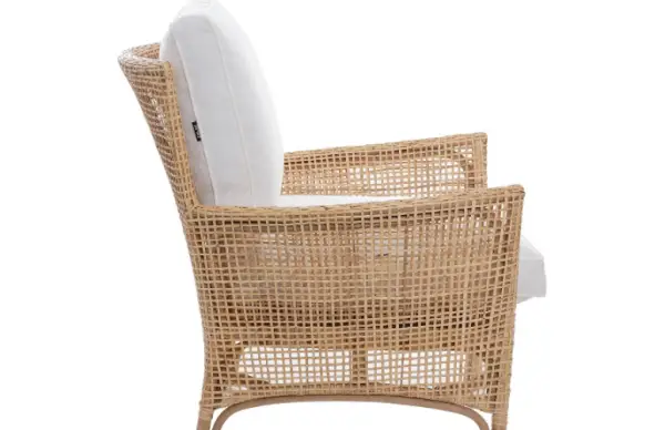 Sillón con cojín Bagan blanco