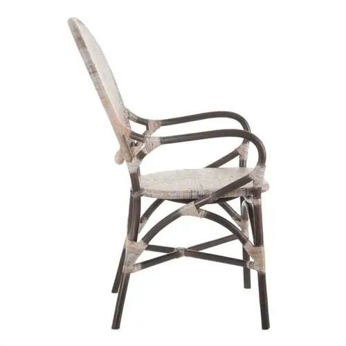 Silla ratán marrón-beige