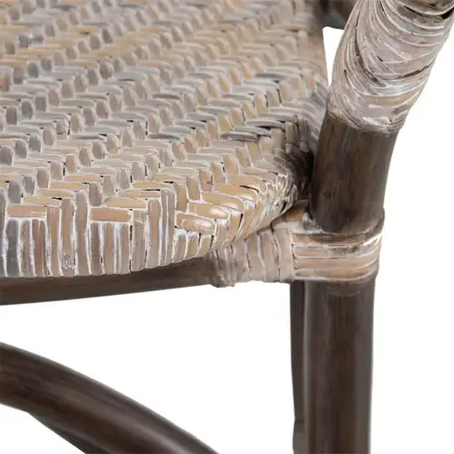 Silla ratán marrón-beige