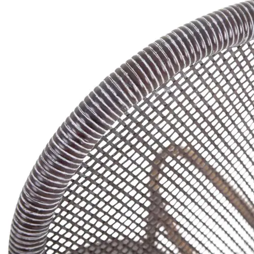 Silla ratán marrón oscuro-negro
