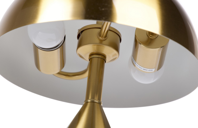 Lámpara sobremesa Hayward metal dorado
